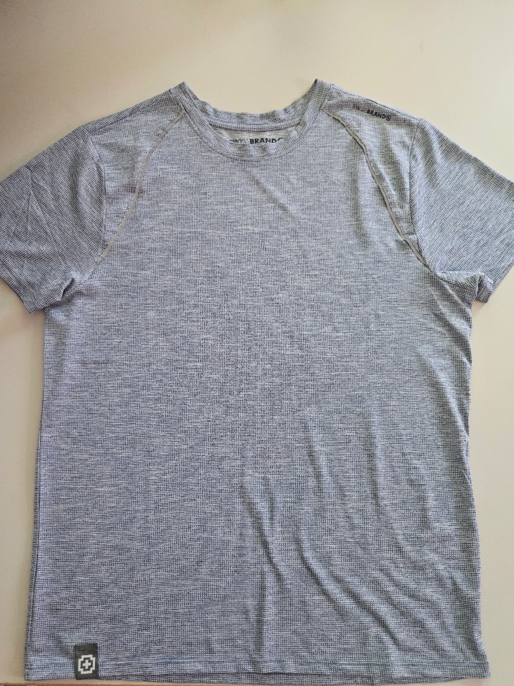 SwissBrand T-Shirt – Blue & White – Size M